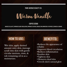 Load image into Gallery viewer, Warm Vanilla Coffee Scrub